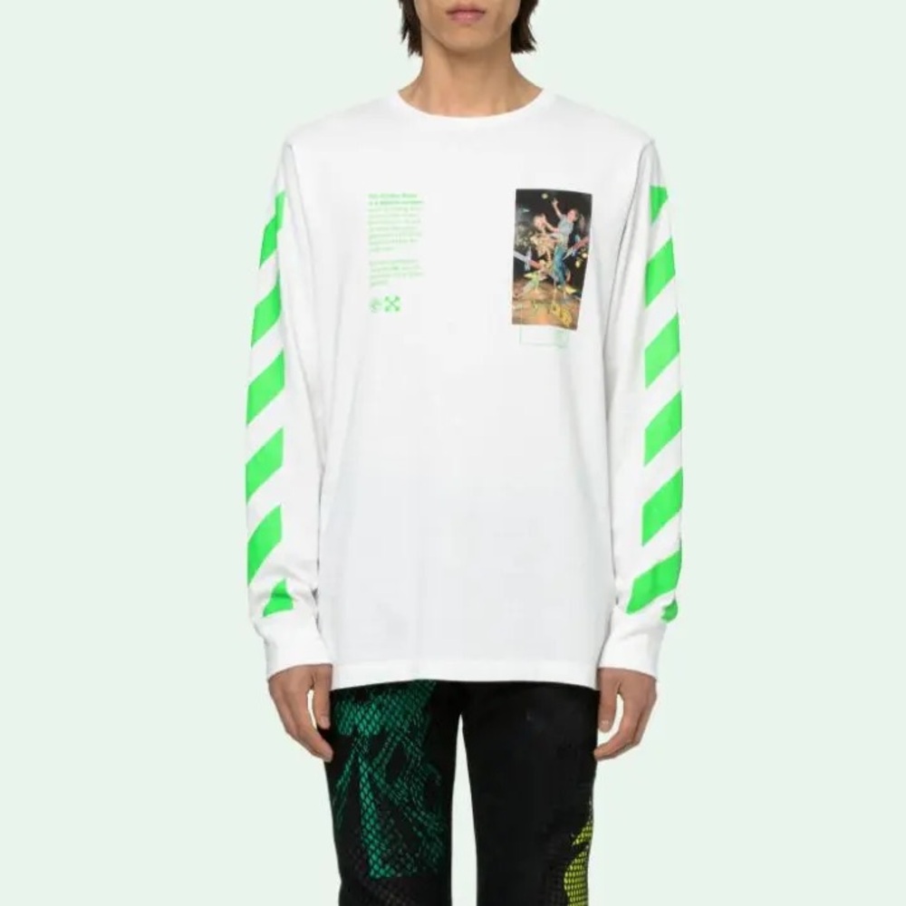 Off-White White T-Shirt with Main Label